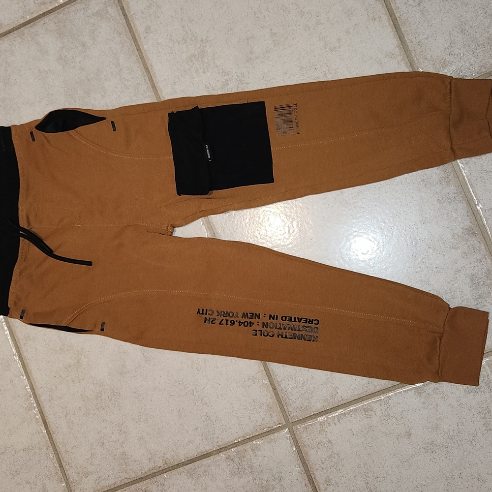 Kenneth Cole New York Boys Cool Pants Brown And Black Size 5